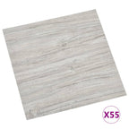 Self-adhesive Flooring Planks 55 pcs PVC 5.11 m² Light Grey