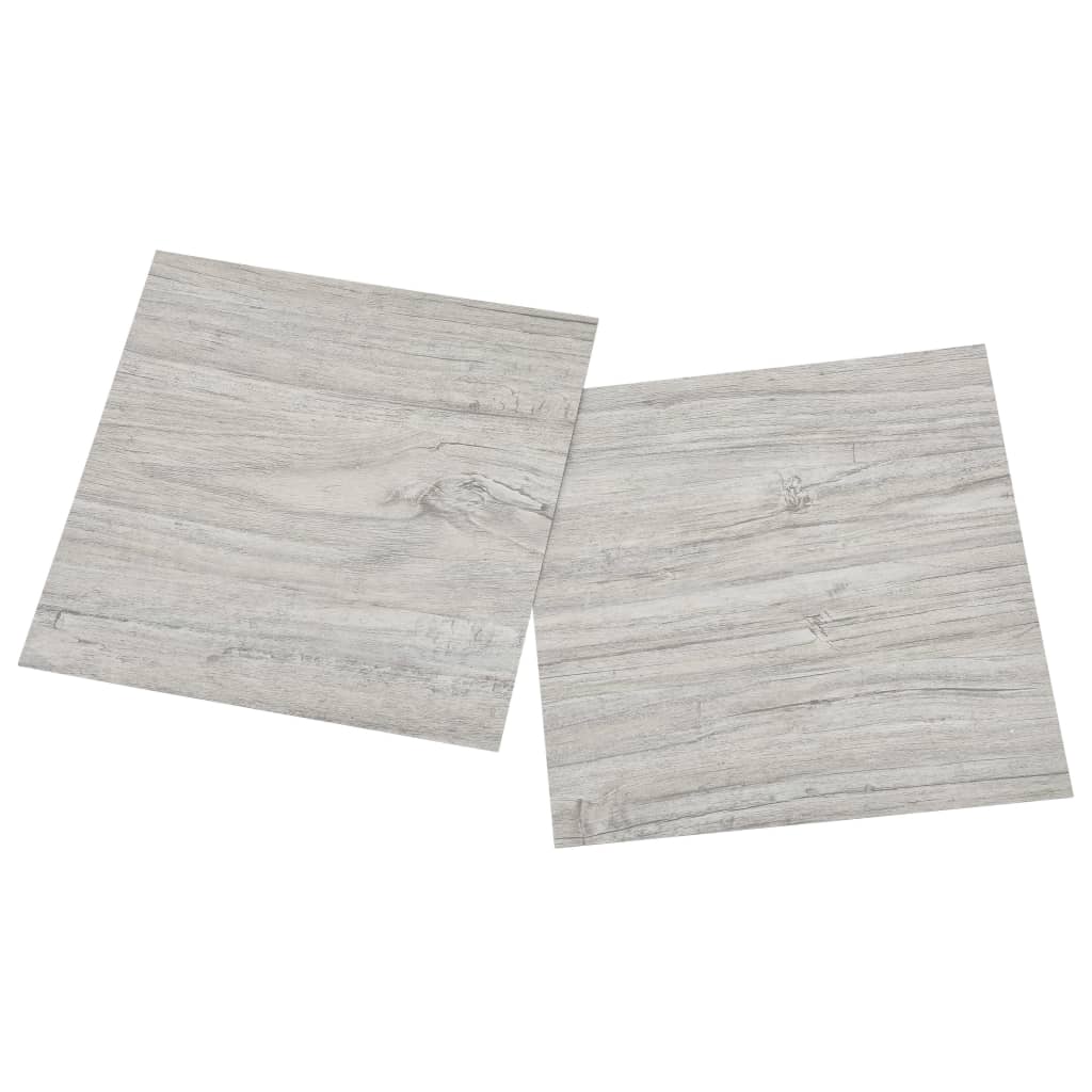 Self-adhesive Flooring Planks 55 pcs PVC 5.11 m² Light Grey
