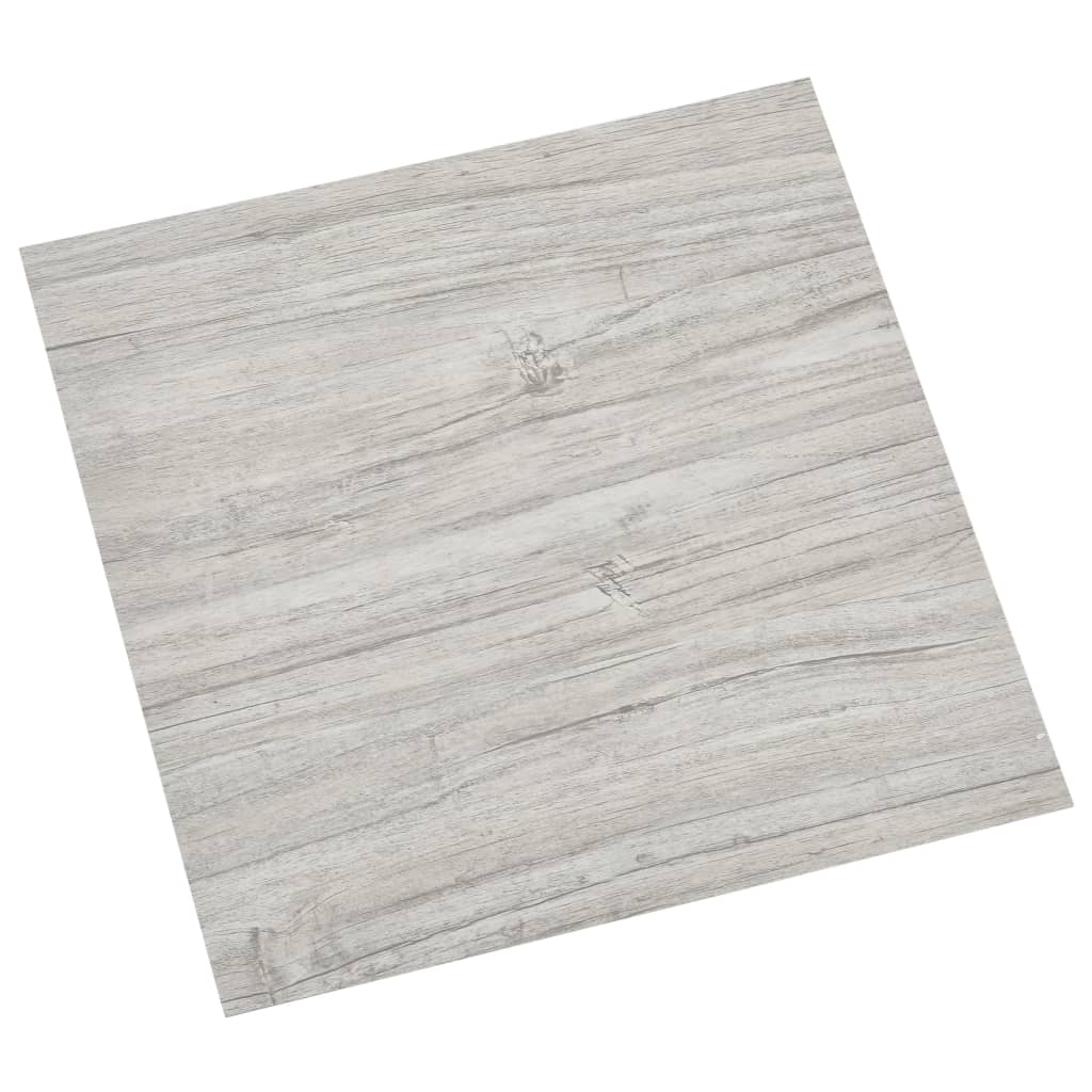 Self-adhesive Flooring Planks 55 pcs PVC 5.11 m² Light Grey