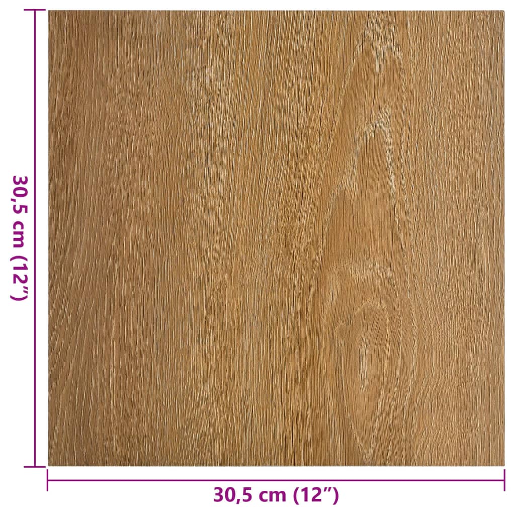 Self-adhesive Flooring Planks 55 pcs PVC 5.11 m² Brown