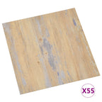 Self-adhesive Flooring Planks 55 pcs PVC 5.11 m² Brown
