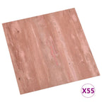 Self-adhesive Flooring Planks 55 pcs PVC 5.11 m² Red