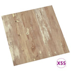 Self-adhesive Flooring Planks 55 pcs PVC 5.11 m² Brown