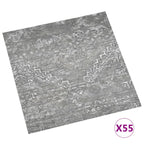 Self-adhesive Flooring Planks 55 pcs PVC 5.11 m² Concrete Grey