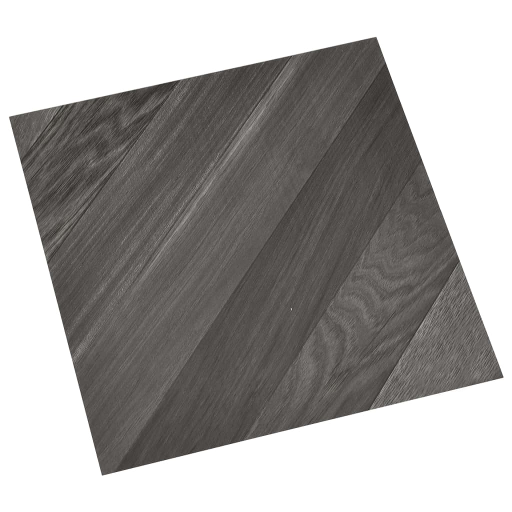 Self-adhesive Flooring Planks 55 pcs PVC 5.11 m² Grey Striped