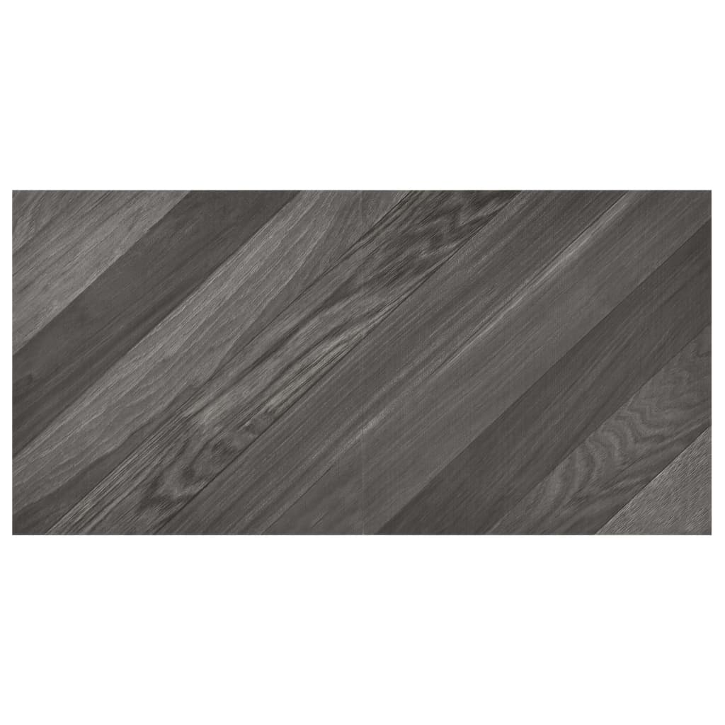 Self-adhesive Flooring Planks 55 pcs PVC 5.11 m² Grey Striped