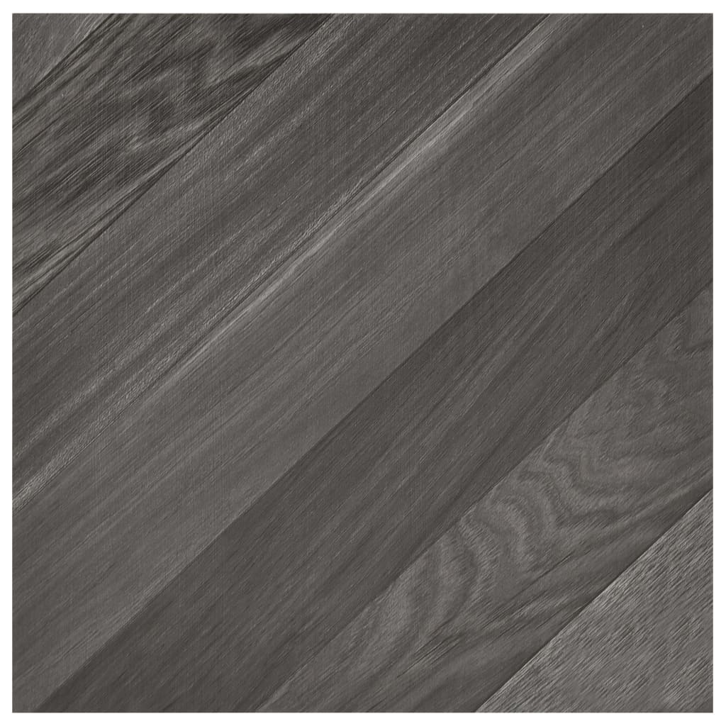 Self-adhesive Flooring Planks 55 pcs PVC 5.11 m² Grey Striped