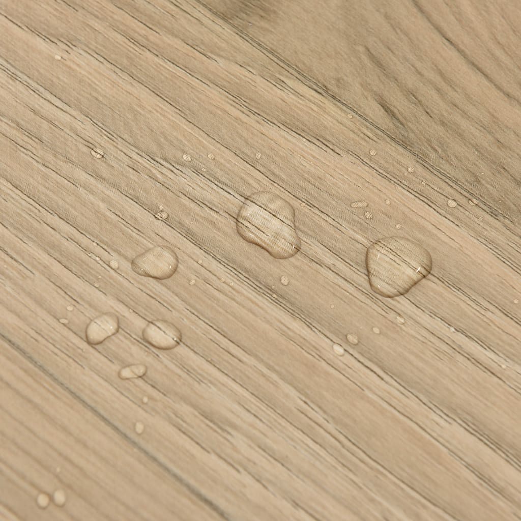 Self-adhesive Flooring Planks 55 pcs PVC 5.11 m² Brown Striped