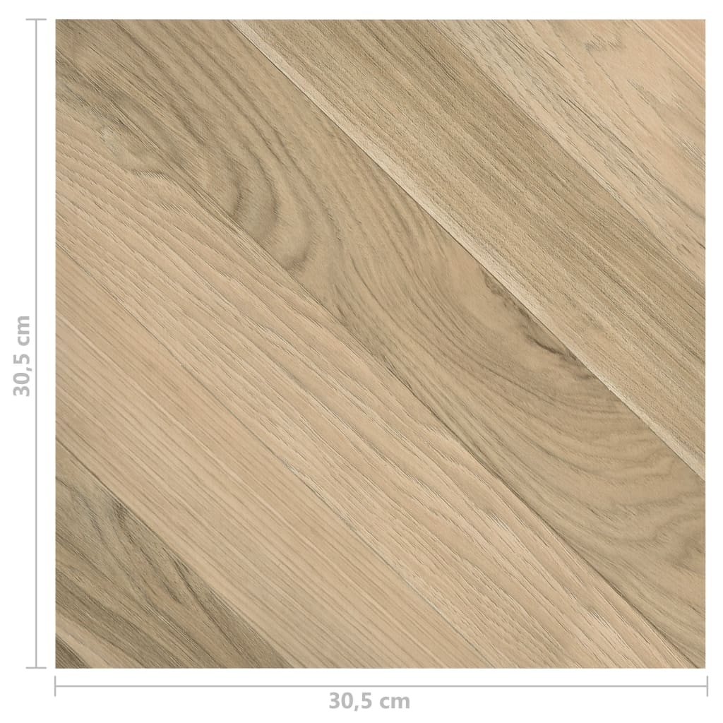 Self-adhesive Flooring Planks 55 pcs PVC 5.11 m² Brown Striped