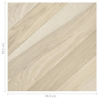 Self-adhesive Flooring Planks 55 pcs PVC 5.11 m² Beige Striped
