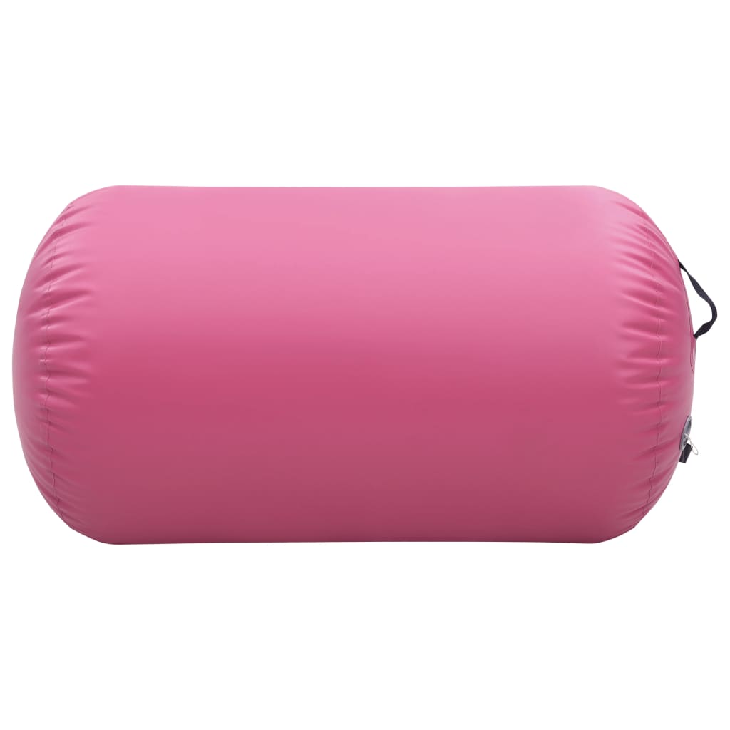 Inflatable Gymnastic Roll with Pump 100x60 cm PVC Pink