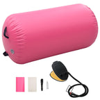 Inflatable Gymnastic Roll with Pump 120x75 cm PVC Pink