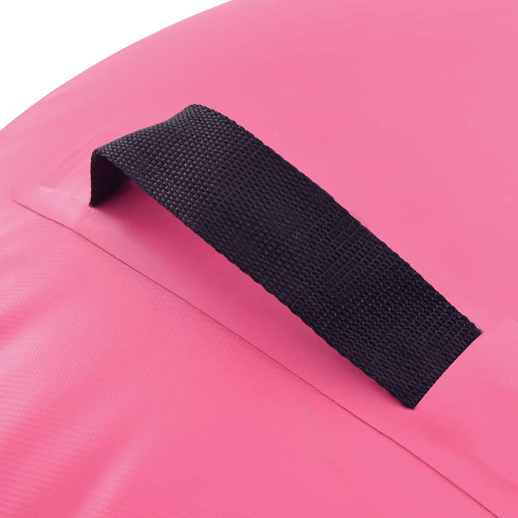 Inflatable Gymnastic Roll with Pump 120x75 cm PVC Pink