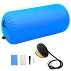 Inflatable Gymnastic Roll with Pump 120x75 cm PVC Blue
