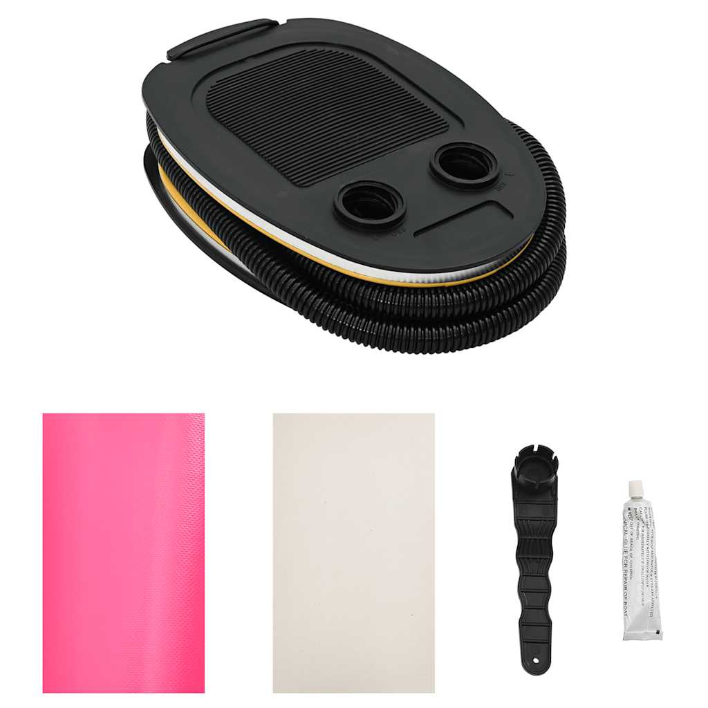 Inflatable Gymnastic Roll with Pump 120x90 cm PVC Pink