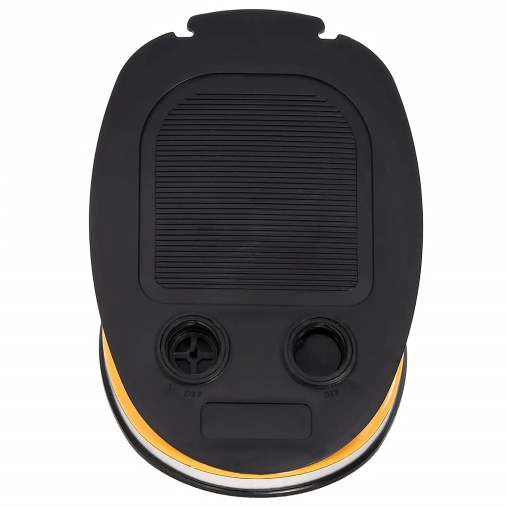 Foot Pump 26x18 cm PP and PE Grey and Yellow