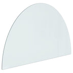 Fireplace Glass Plate Half Round 800x500 mm