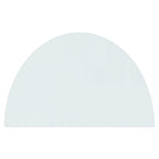 Fireplace Glass Plate Half Round 800x500 mm