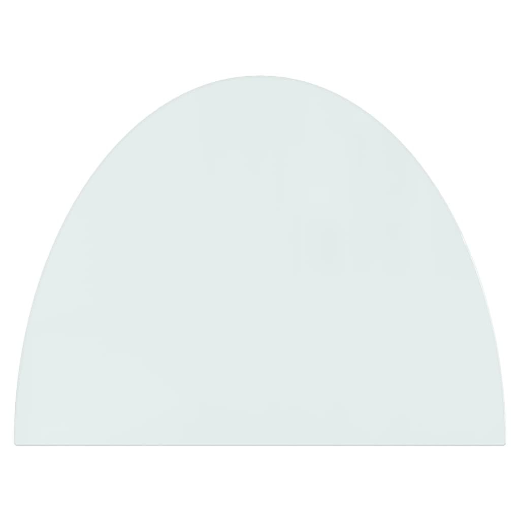 Fireplace Glass Plate Half Round 800x600 mm