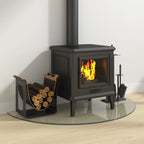 Fireplace Glass Plate Half Round 1000x500 mm