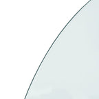 Fireplace Glass Plate Half Round 1000x500 mm