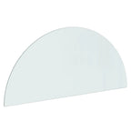 Fireplace Glass Plate Half Round 1200x500 mm