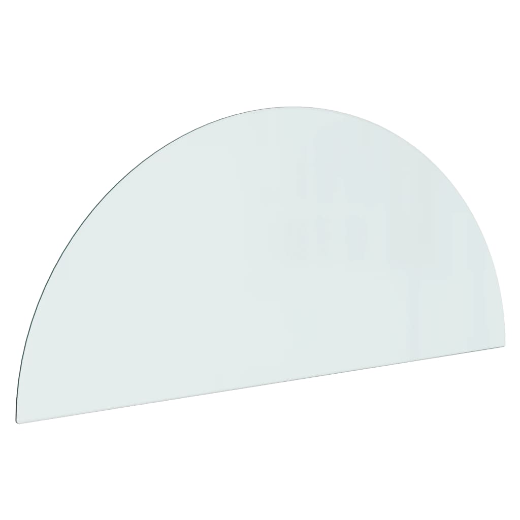 Fireplace Glass Plate Half Round 1200x500 mm