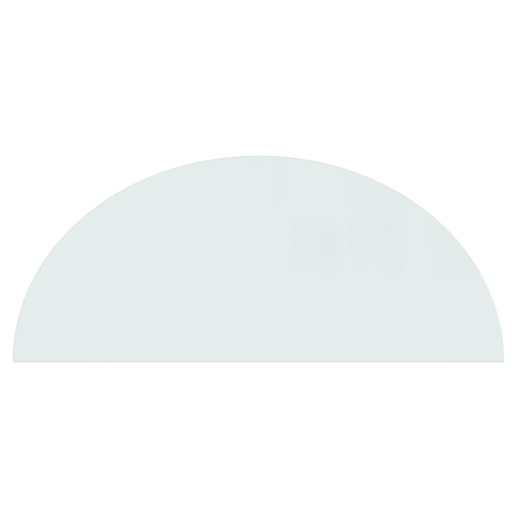 Fireplace Glass Plate Half Round 1200x500 mm