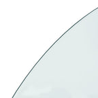 Fireplace Glass Plate Half Round 1200x500 mm