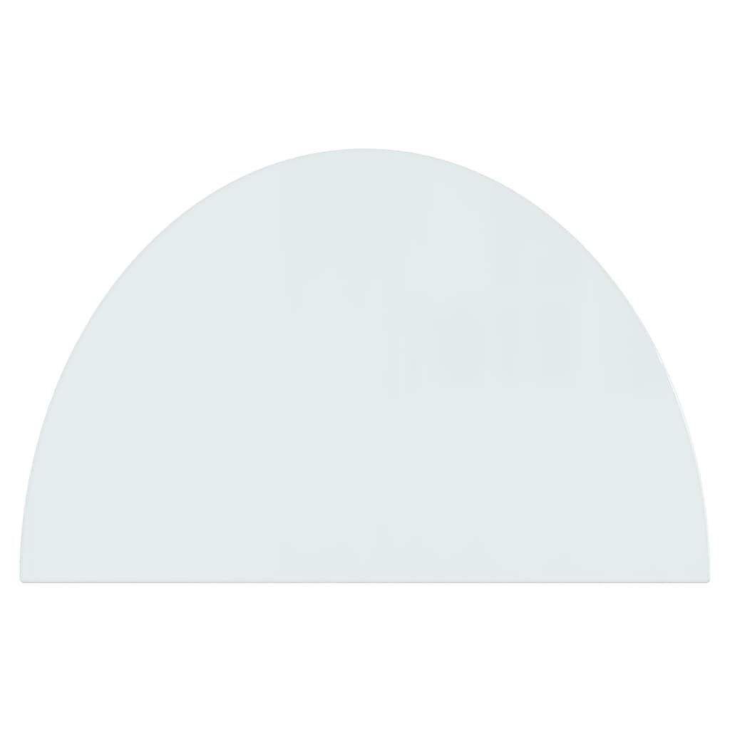 Fireplace Glass Plate Half Round 800x500 mm