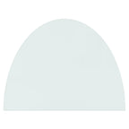 Fireplace Glass Plate Half Round 800x600 mm
