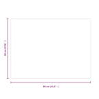 Fireplace Glass Plate Rectangular 80x60 cm