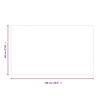 Fireplace Glass Plate Rectangular 100x60 cm