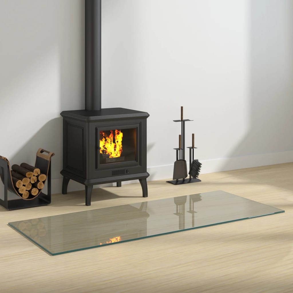 Fireplace Glass Plate Rectangular 120x50 cm