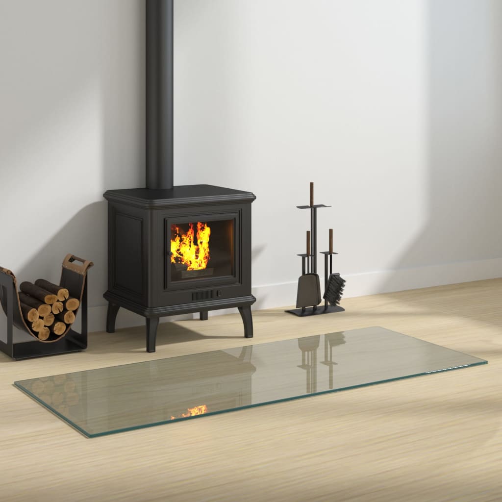 Fireplace Glass Plate Rectangular 120x50 cm