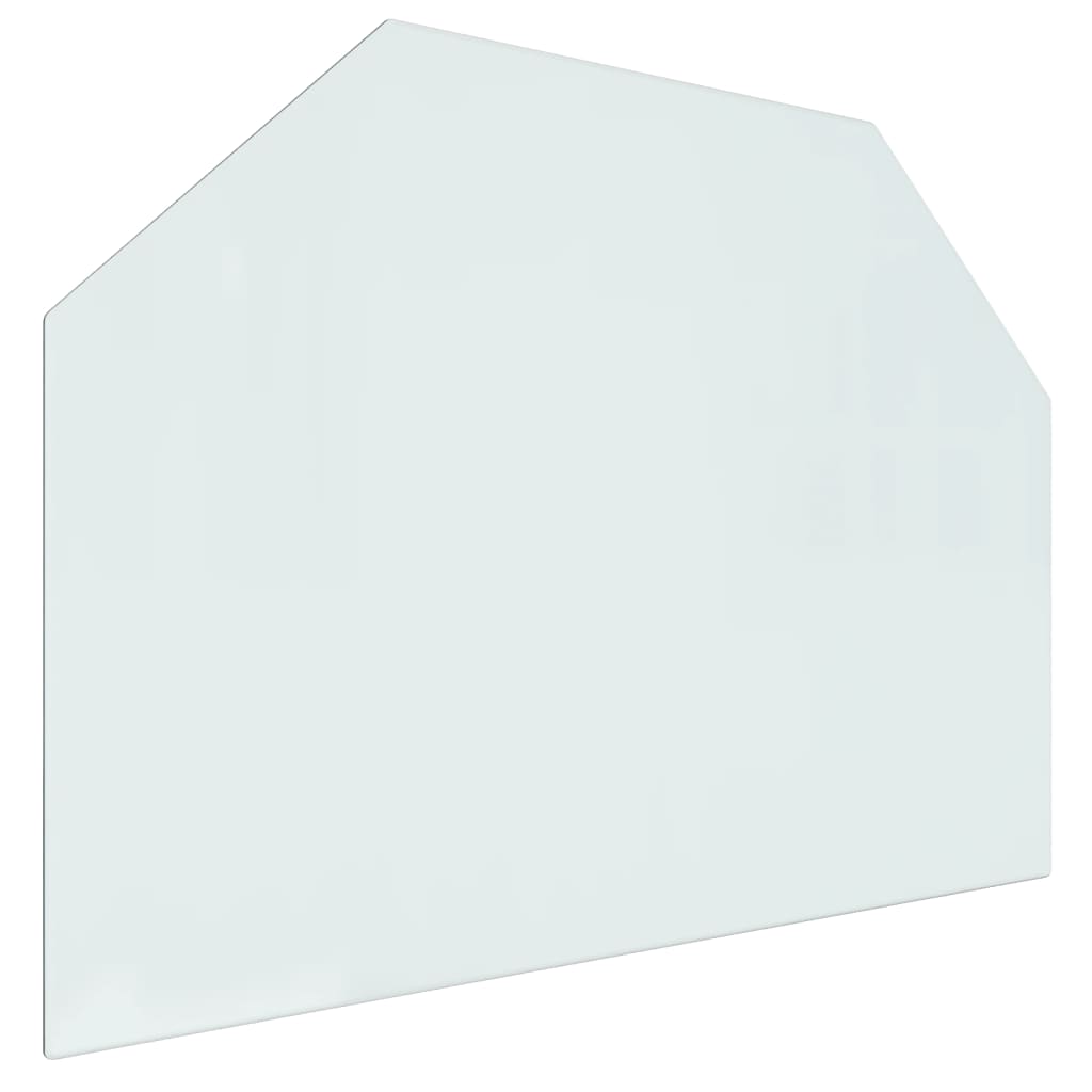 Fireplace Glass Plate Hexagon 80x60 cm