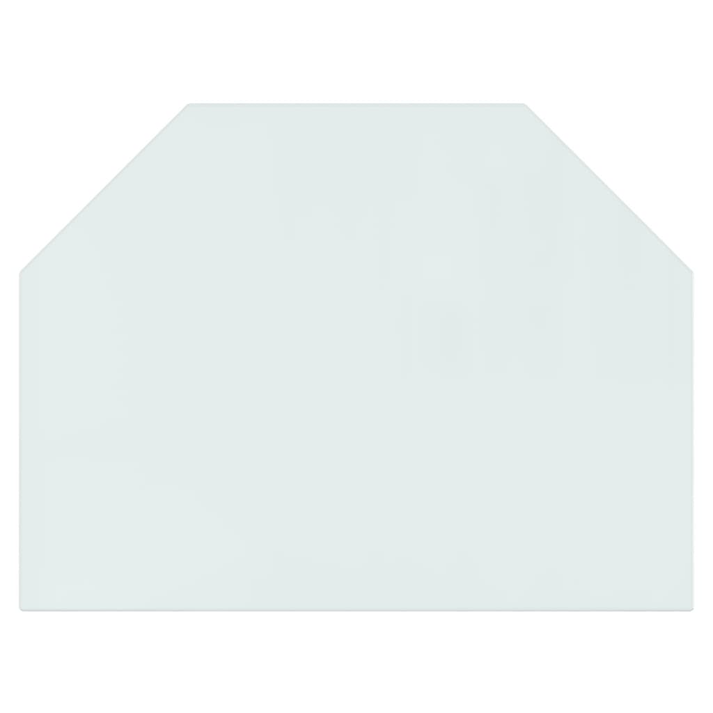 Fireplace Glass Plate Hexagon 80x60 cm