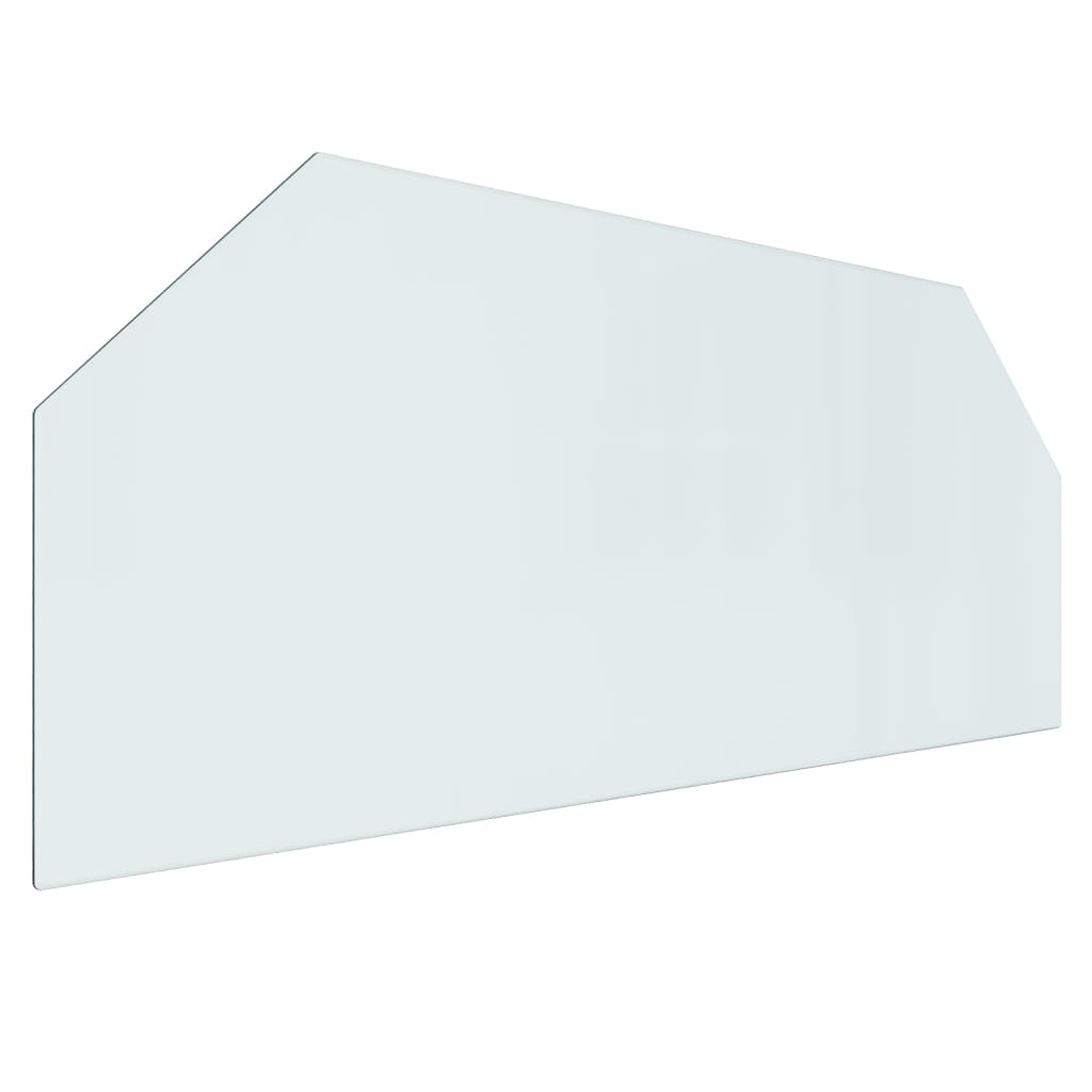Fireplace Glass Plate Hexagon 120x50 cm