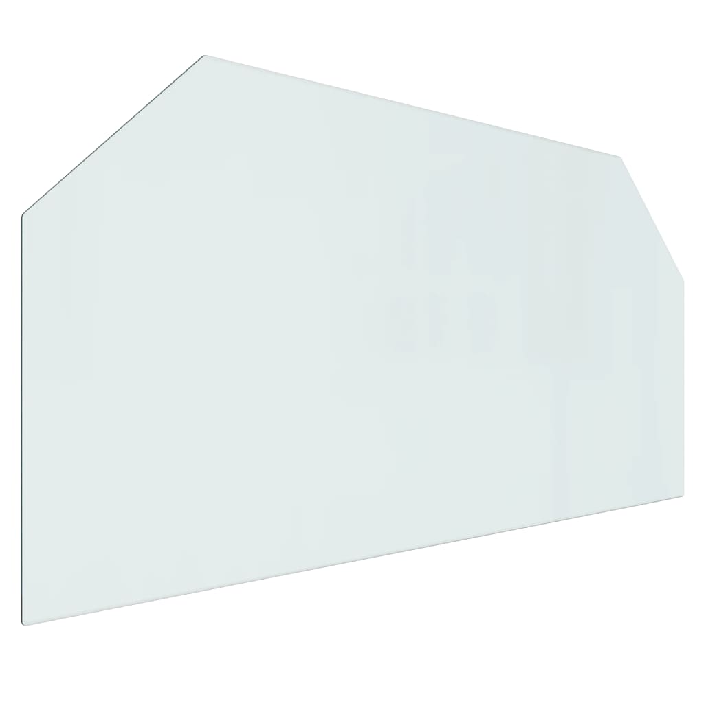 Fireplace Glass Plate Hexagon 120x60 cm