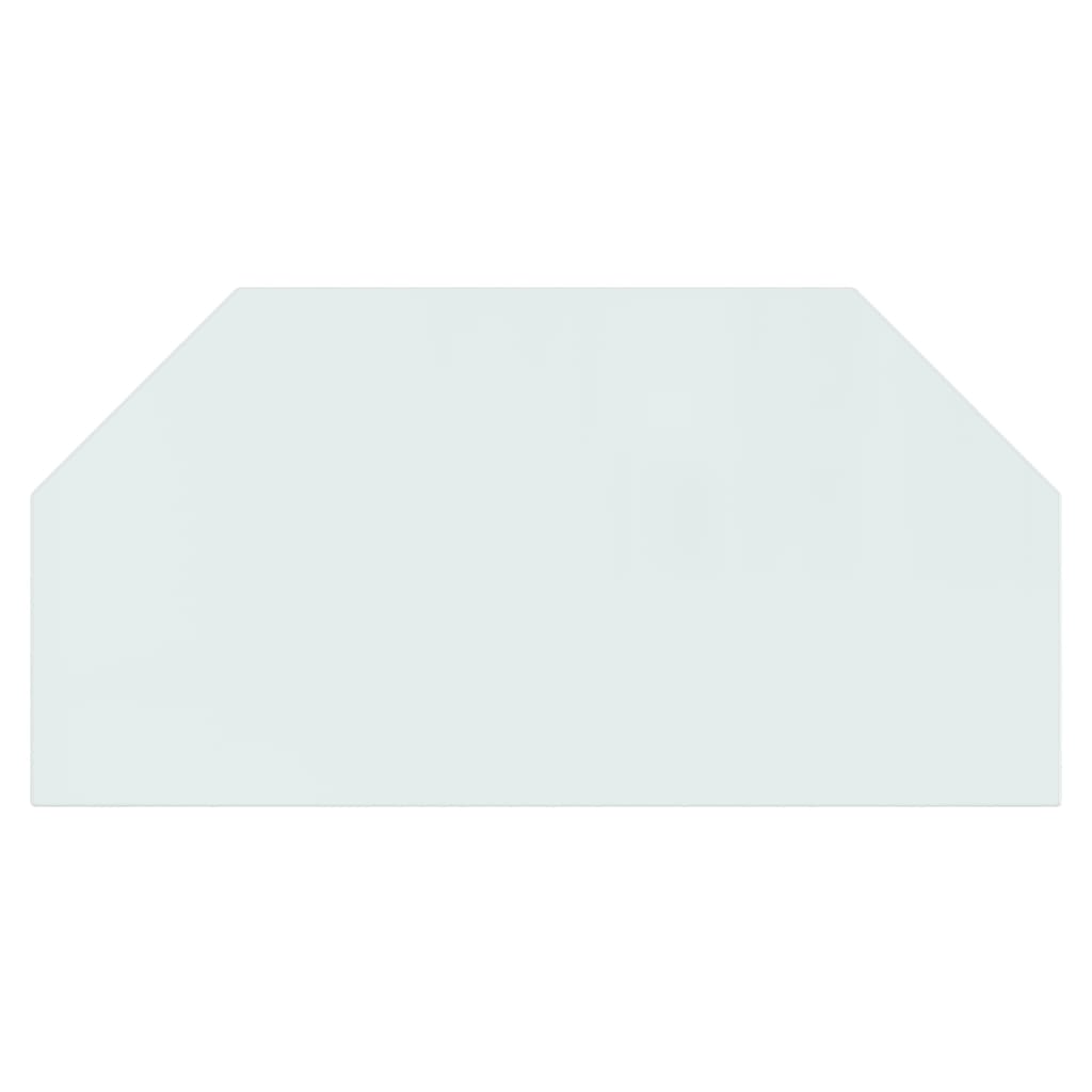 Fireplace Glass Plate Hexagon 100x50 cm