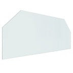 Fireplace Glass Plate Hexagon 120x50 cm