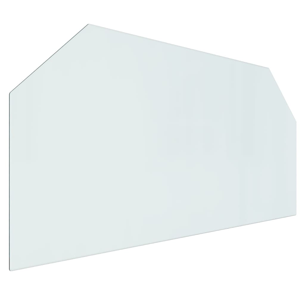 Fireplace Glass Plate Hexagon 120x60 cm