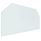 Fireplace Glass Plate Hexagon 120x60 cm