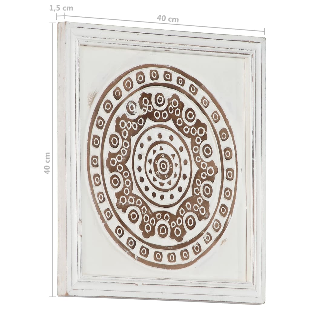 Hand-Carved Wall Panels 2 pcs MDF 40x40x1.5 cm