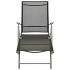 3 Piece Garden Lounge Set Textilene and Aluminium Silver