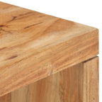 2 Piece Coffee Table Set Solid Acacia Wood