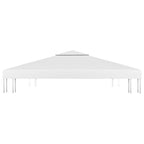 2-Tier Gazebo Top Cover 310 g/m² 3x3 m White