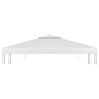 2-Tier Gazebo Top Cover 310 g/m² 4x3 m White