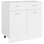 Drawer Bottom Cabinet Lyon White 80x46x81.5 cm Engineered Wood