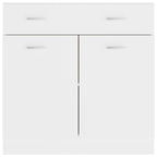 Drawer Bottom Cabinet Lyon White 80x46x81.5 cm Engineered Wood